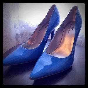 Worthington Electric Blue Stiletto Heels 7.5
